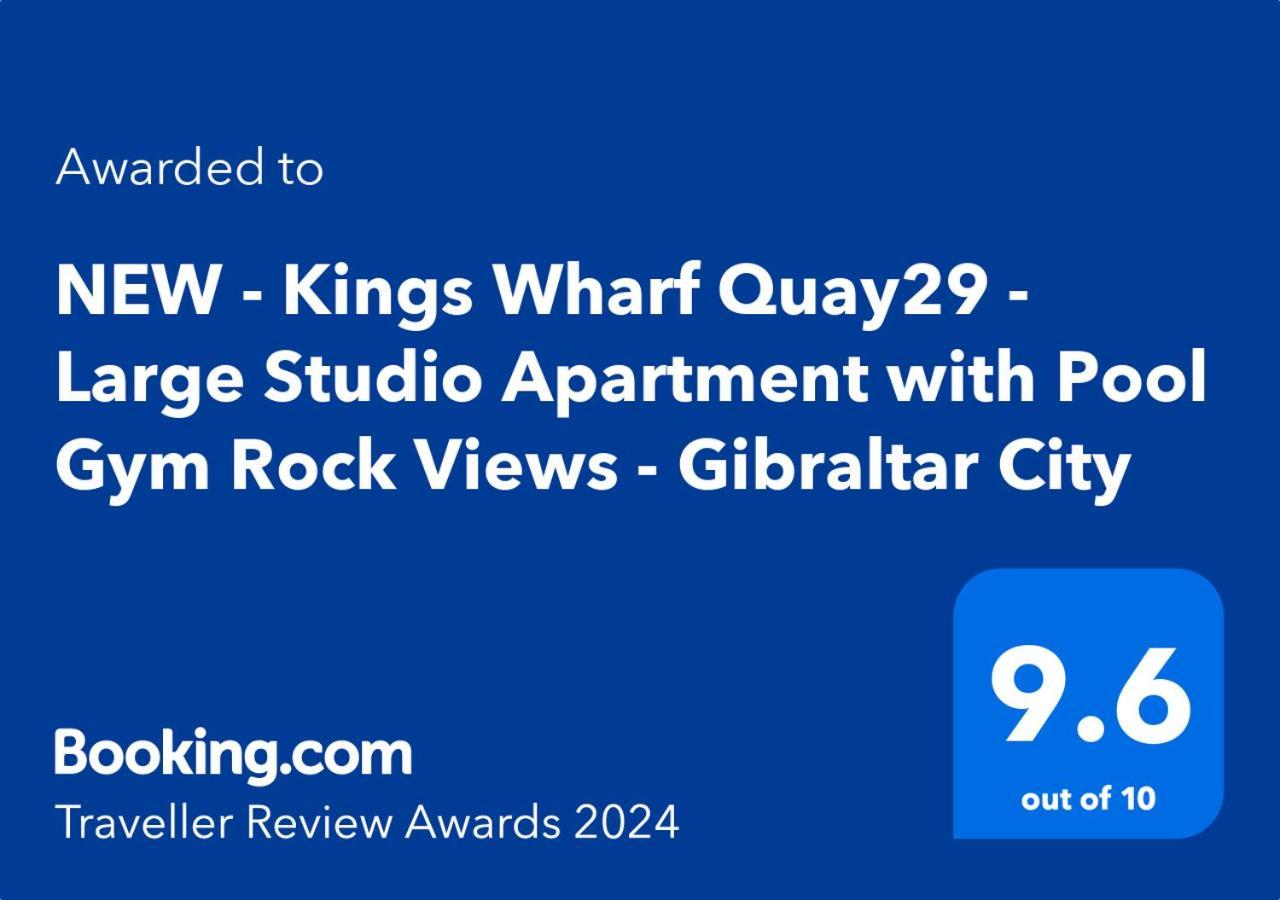 Kings Wharf Quay29 - Large Studio Apartment With 3 Pools - Gym - Rock Views - Holiday And Short Let Apartments In Gibraltar Eksteriør bilde